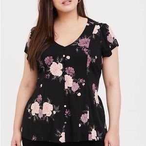 Torrid floral blouse